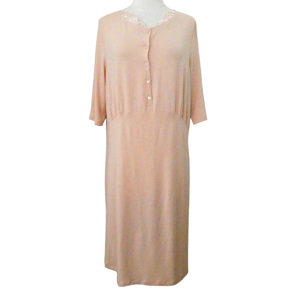 LA PERLA lace trim nightgown IT 44 US L